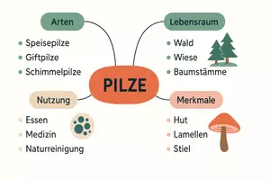 Vorschau - Arbeitsblätter - Arbeitsblatt "Pilze" + Onlineübung & MP3 + Mindmap + Infografik - Seite 3