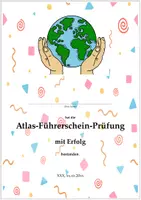 Vorschau - Fördermaterial/Inklusion - "Atlas-Führerschein" -- Vorlage für den Abschluss der Unterrichtsreihe "Einführung in die Atlasarbeit" - Deckblatt
