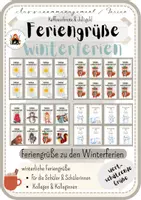 Vorschau - Anderer Materialtyp - Winterferiengrüße Weihnachtsferien Grüße - Deckblatt