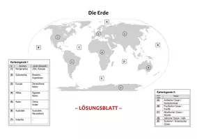 Vorschau - Arbeitsblätter - Unsere Erde: Kontinente & Weltmeere -- Arbeitsblatt zum Erlernen des sicheren Umgangs mit dem Atlas, zum Aufbau von Grundlagenwissen im Erdkundeunterricht - Seite 3