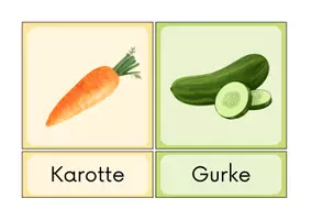 Vorschau - Poster - XXL Paket - 50 Wort- und Bildkarten von Obst+Gemüse - Ernährung - Seite 2