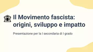 anteprima - Presentazioni / Lavagne - Movimenti politici del XX secolo: il Fascismo - Pagina 1