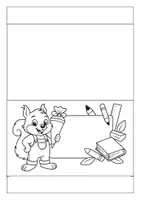 Vorschau - Mal- und Bastelvorlagen - Mal- / Bastelvorlage Namensschild Eichhörnchen - Seite 3