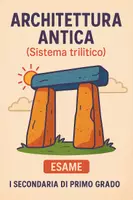 anteprima - Compiti in classe/Test - Esame: Architettura antica (sistema trilitico) - Pagina di copertina