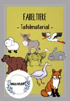 Vorschau - Präsentationen/Tafelbilder - Fabeltiere - Tafelmaterial - Fabeln - Deckblatt