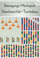 Vorschau - Spiele - Bewegungsspiel - Merkspiel: Steckwürfel-Turmbau, Klasse 1-4, Förderung der Merkfähigkeit - Deckblatt