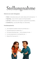 Vorschau - Arbeitsblätter - Merkmale einer starken Stellungnahme - Deckblatt