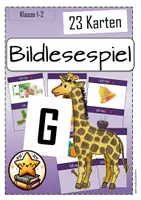 Vorschau - Spiele - Bildlesespiel Buchstabe G Klasse 1 -Ich habe -Wer hat?- - Deckblatt