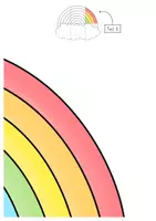 Vorschau - Mal- und Bastelvorlagen - Türdeko Regenbogen I Dekoration für das Klassenzimmer - Seite 3