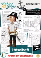 Vorschau - Arbeitsblätter - Piraten Grundschule | Schatzsuche | Rätsel | Klasse 1-4 - Deckblatt
