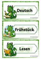 Vorschau - Präsentationen/Tafelbilder - Stundentransparenzen Drache - Seite 1