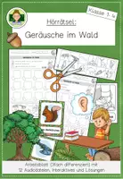 Vorschau - Arbeitsblätter - Wald (Hörrätsel und Geräusche): Hörverstehen und auditive Wahrnehmung fördern (Grundschule Musik Sachunterricht Klasse 1–4) - Seite 1