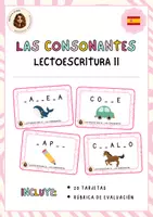 Vista previa - Hojas de trabajo - Las consonantes II - LECTOESCRITURA - Portada