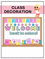 Vista previa - Decoración del aula - Welcome back to school/ Decoración de clase - Portada