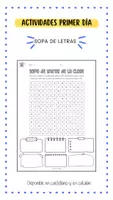 Vista previa - Juegos / Gamificación - ACTIVIDAD PRIMER DÍA: SOPA DE LETRAS - Portada