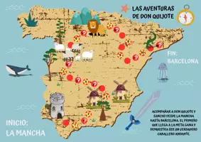 Vorschau - Spiele - Don Quijote - El juego de las aventuras - Deckblatt