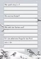 Vorschau - Unterrichtsreihen - Abschreibübung in Grundschrift "Ein Nachmittag im Winter" (Tiere im Winter) - Seite 3