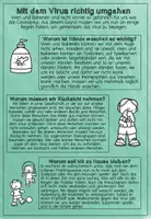 Vorschau - Poster - FREEBIE: Merkposter "Mit dem Virus richtig umgehen" - Deckblatt