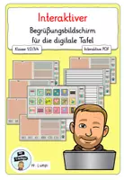 Vorschau - Präsentationen/Tafelbilder - Neutraler Startbildschirm mit Symbolübersicht für die digitale Tafel - Deckblatt