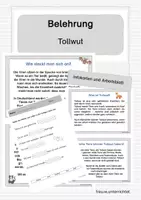 Vorschau - Arbeitsblätter - Belehrung Tollwut 1.+2. Klasse mit Arbeitsblatt - Deckblatt