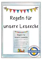 Vorschau - Poster - Regeln für die Leseecke - Deckblatt