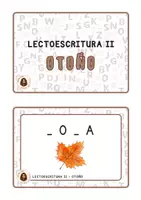 Vista previa - Hojas de trabajo - El otoño II - LECTOESCRITURA - página 1