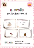 Vista previa - Hojas de trabajo - El otoño III - LECTOESCRITURA - Portada