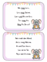 Vorschau - Arbeitsblätter - Lesefant Kartei 2 für Erstleser - Seite 3