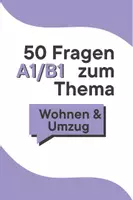 Vorschau - Stationenlernen - 50 Fragekarten – Wohnen & Umzug (DaF/DaZ A1–B1) - Deckblatt