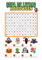Vista previa - Hojas de trabajo - SOPA DE LETRAS HALLOWEEN - página 3