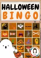 Vorschau - Spiele - Halloween Bingo Klassenspiel - Deckblatt