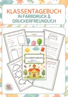 Vorschau - Arbeitsblätter - Gemeinschaft - Soziales Lernen - Unser Klassentagebuch - Deckblatt