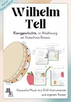 Vorschau - Arbeitsblätter - Klanggeschichte zum Mitmachen - Wilhelm Tell - Deckblatt