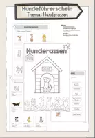Vorschau - Unterrichtsreihen - Hundeführerschein - Thema Hunderassen - Deckblatt