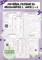 Vorschau - Arbeitsblätter - «être» + verbes en -er + exercice mixte (Déc 1 U1 + 2) - Deckblatt