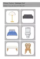 anteprima - Schede informative - At home Furniture (Mobili) Gioco di vocabolario Zonk - Inglese - Pagina 3