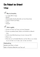 Vorschau - Mal- und Bastelvorlagen - Ein Palast im Orient. Gestaltungsaufgabe - Seite 1