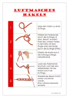 Vorschau - Mal- und Bastelvorlagen - Luftmaschen häkeln (Anleitung, Cliparts, Schriftstreifen) - Seite 1