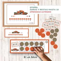 Vista previa - Juegos / Gamificación - OTOÑO - SUMAS Y RESTAS HASTA 10. - Portada