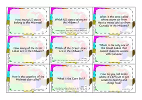 Vorschau - Quiz - Quiz Cards - THE MIDWEST (Speaking Activity) - Seite 1
