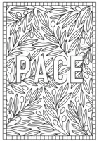 anteprima - Clipart / Immagini originali - GIORNATA DELLA PACE: COLORA RAMI ULIVO - Pagina 1