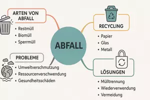 Vorschau - Arbeitsblätter - Arbeitsblätter zum Thema "Abfall" + Lösung & Fragen & MP3 + Mindmap + Infografik - Seite 2