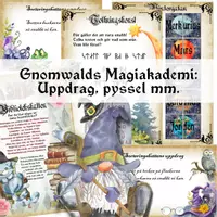 förhandsvisning - Gnomewalds Magi akademi; Uppdrag, bokmärken, loppa mm - försättsblad