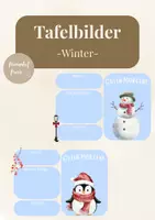 Vorschau - Präsentationen/Tafelbilder - Tafelbild: Winter - Deckblatt