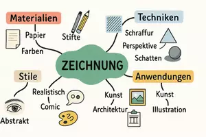 Vorschau - Arbeitsblätter - Arbeitsblätter zum Thema "Zeichnung" + Lösung & MP3 + Mindmap + Infografik - Seite 2
