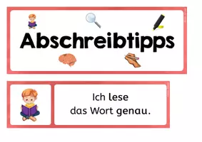 Vorschau - Poster - Abschreibtipps - Aushang / Tafelmaterial - Seite 1