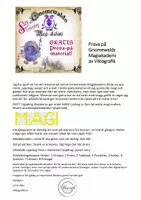 förhandsvisning - GRATIS Studiebesök på Gnomewalds Magiakademi - sida 1