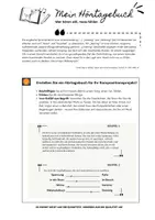 Vorschau - Arbeitsblätter - Mein Hörtagebuch - Deckblatt