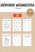 Vorschau - Arbeitsblätter - Lerntheke Mathematik / Weihnachten /Kl. 1 - Deckblatt