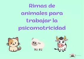 Vista previa - Juegos / Gamificación - Rimas de animales para trabajar la psicomotricidad - Portada